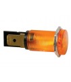 Seder Ronde signaallamp 14mm 12v oranje