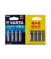 Varta High energy alkaline aaa / lr03, 1.5v promopack 4 + 4 st. 4903.121.448 (blister)