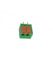 Velleman Schroefloze connector, 2 polen, groen, pitch is 5mm