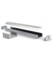 LEDsON Slimline wide - 8 mm - aluminiumprofiel voor ledstrip - geanodiseerd aluminium - zilver - 2 m