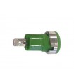 Iec1010 binding post, faston - green