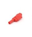 Iec1010 banaanplug 4mm insteekbaar - rood