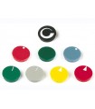 Lid for 10mm button (grey - black line)