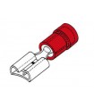 Velleman Vrouwelijke connector 4.8mm rood