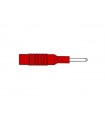 Hirschmann Injection-moulded adapter plug 2mm to 4mm / red (mzs 2)