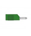 Hirschmann Mating connector 4mm with longitudinal or transverse cable mounting, with screw / green (bsb 20k)